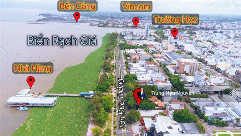 Đất mặt tiền tôn đức thắng gần vincom. lộ 37m, view biển và công viên, 7.5x35m, full thổ cư, shr