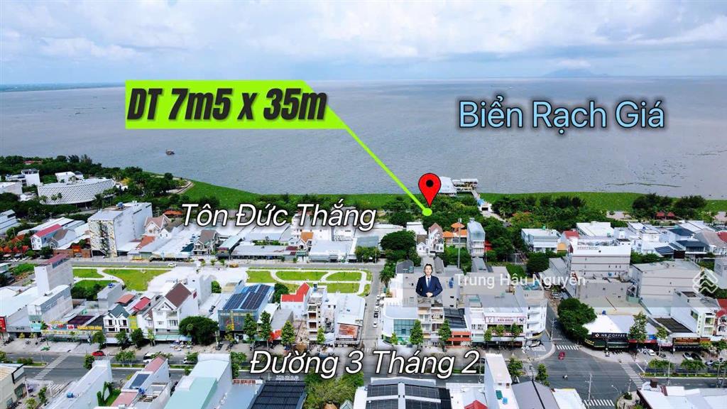 Đất mặt tiền tôn đức thắng gần vincom. lộ 37m, view biển và công viên, 7.5x35m, full thổ cư, shr