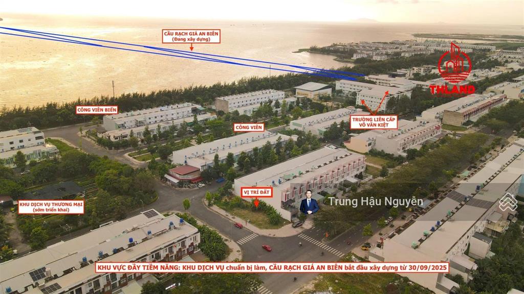 Cho thuê dài hạn 538m đất góc 3 mặt tiền đường 3/2 phú cường, lộ 22m lề 8m, 13x42m, full thổ cư