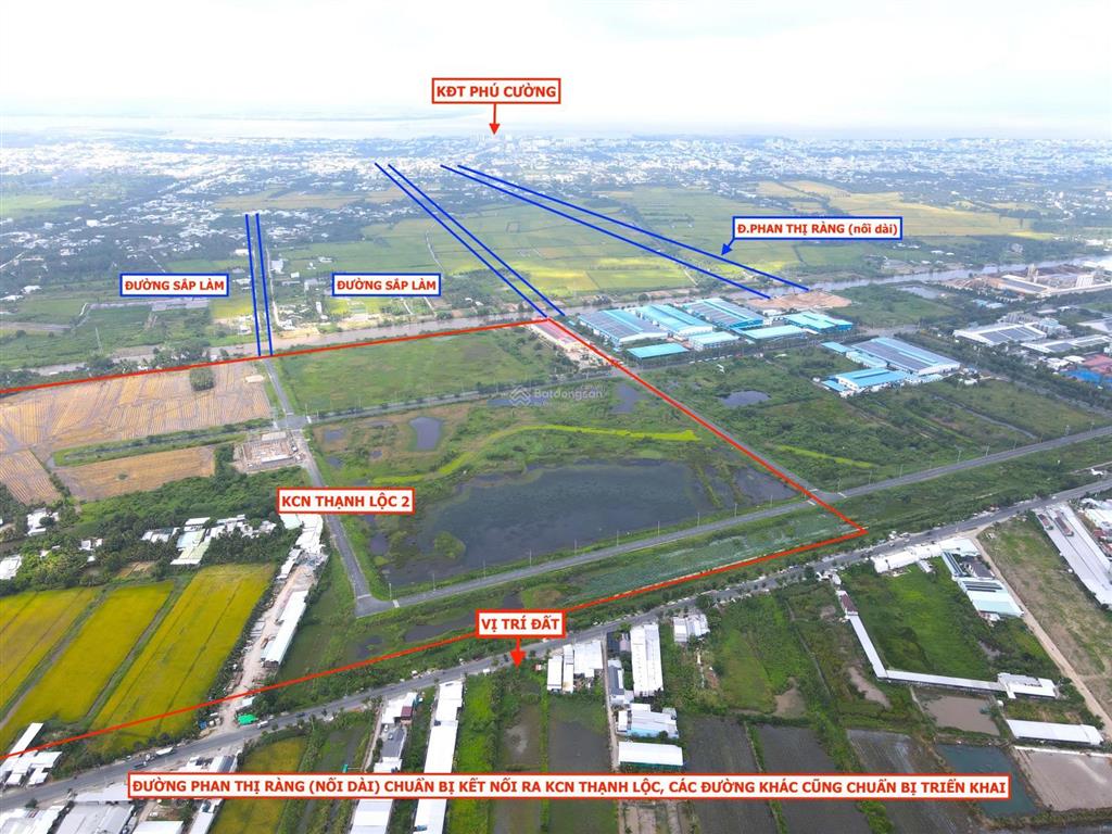 Đất mặt tiền võ văn kiệt ngay trung tâm khu công nghiệp thạnh lộc. lộ 12m lề 8m, 34x269m qh thổ cư