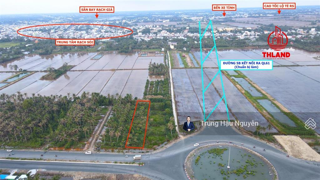 Đất mặt tiền đường 3 tháng 2 nối dài ngay vòng xoay phú quý, lộ 22m lề 8m, 5x101m kế góc, shr