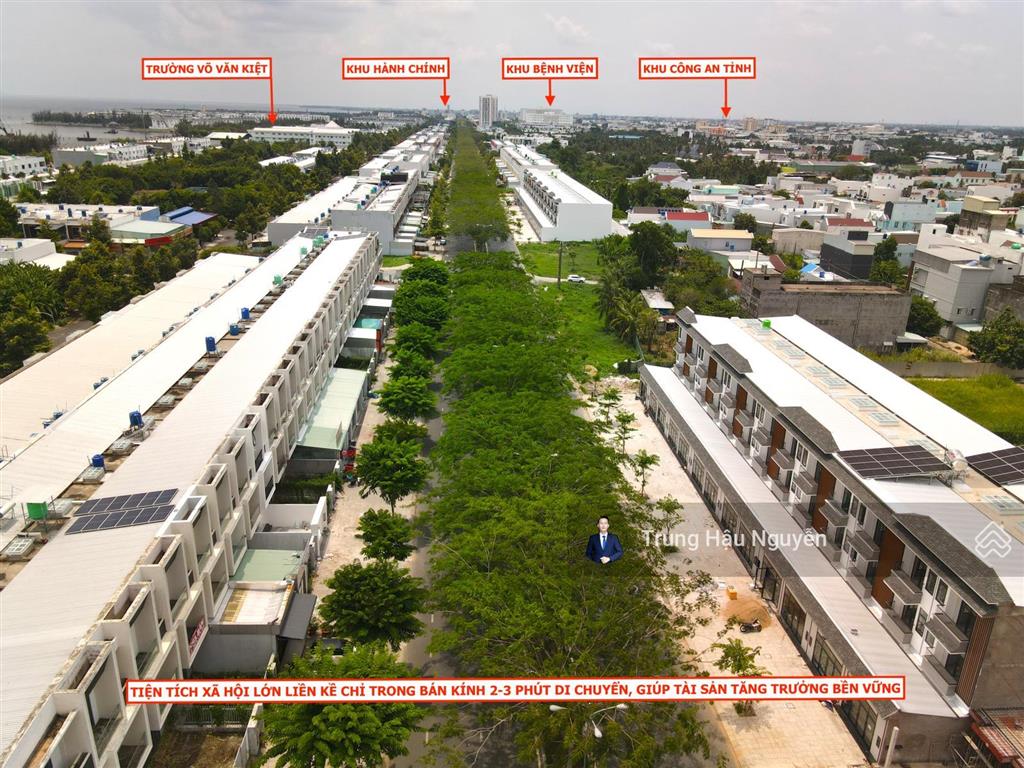 Nhà góc 2 mặt tiền đường 3 tháng 2  đối diện 2 trường học phú cường. lộ 22m lề 8m, 3 tầng, 13x24m