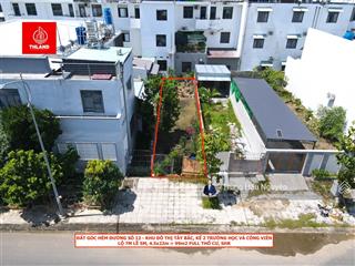 Đất góc đường 12  khu đô thị tây bắc, kế 2 trường học  công viên. lộ 7m lề 5m, 4.5x22m full thổ