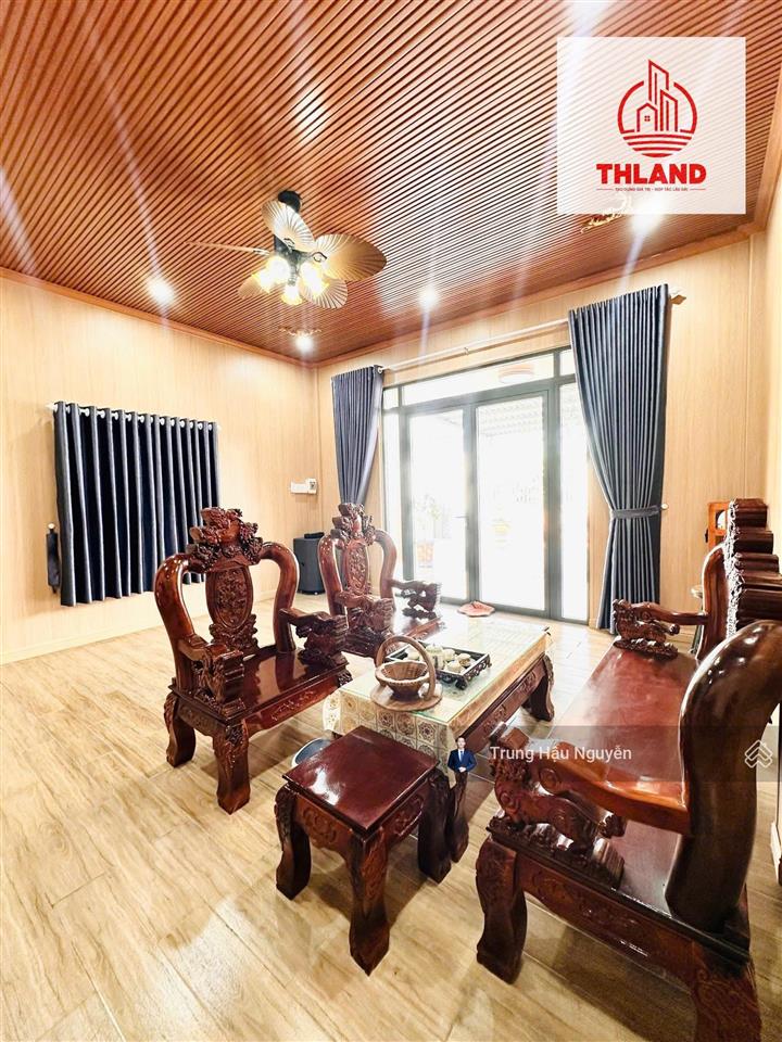 Nhà vườn mái thái mặt tiền kênh tà ben thạnh lộc, lộ ô tô, 13x56m, 3 ngủ 2 toilet full nội thất shr