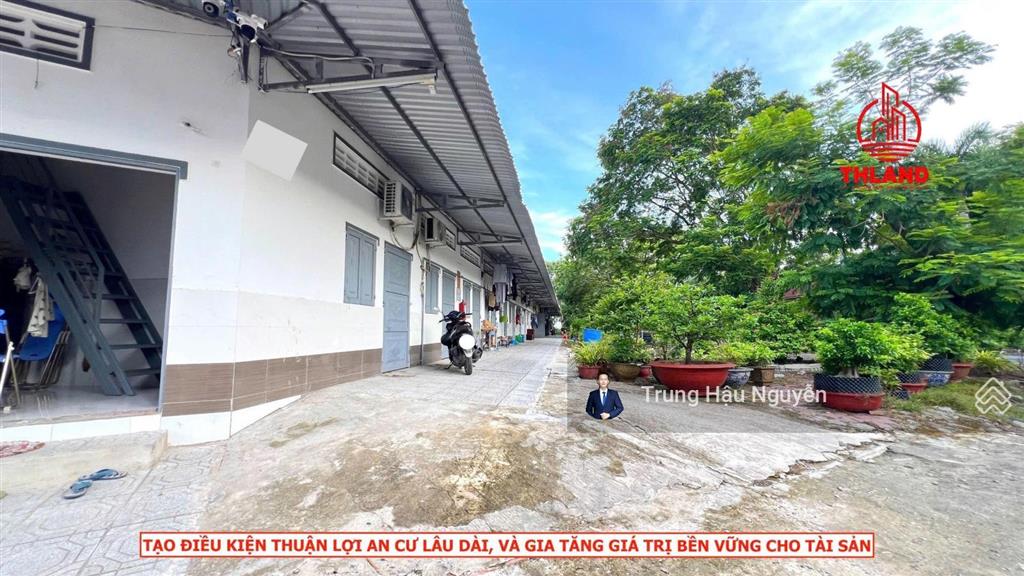 Dãy trọ 4 mặt tiền công viên lạc hồng rạch giá, 1300m2 full thổ cư, 63 phòng thu nhập 120 triệu/th
