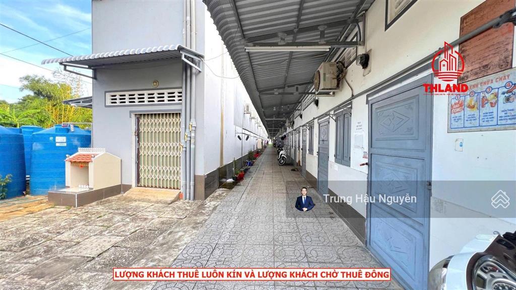 Dãy trọ 4 mặt tiền công viên lạc hồng rạch giá, 1300m2 full thổ cư, 63 phòng thu nhập 120 triệu/th