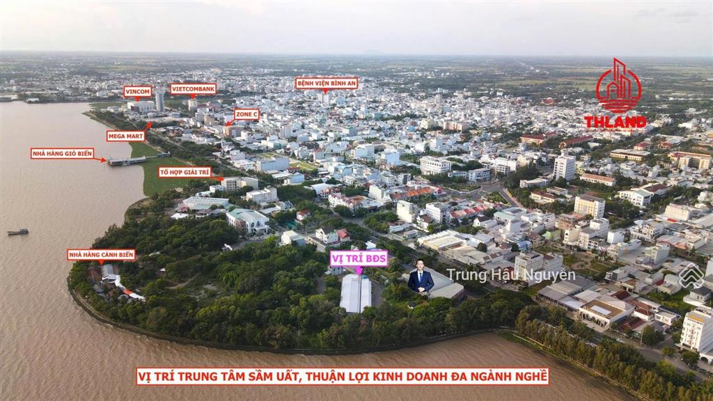 Dãy trọ 4 mặt tiền công viên lạc hồng rạch giá, 1300m2 full thổ cư, 63 phòng thu nhập 120 triệu/th
