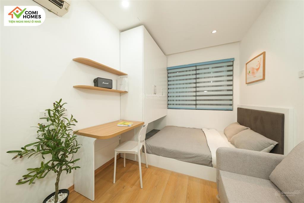 Cho thuê căn hộ studio 25m2 tại 84 trần quang diệu trung tâm quận đống đa đầy đủ nội thất