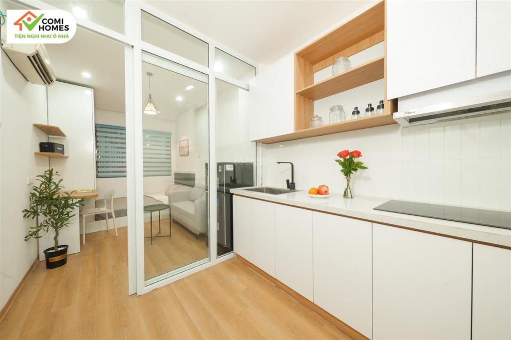 Cho thuê căn hộ studio 25m2 tại 84 trần quang diệu trung tâm quận đống đa đầy đủ nội thất