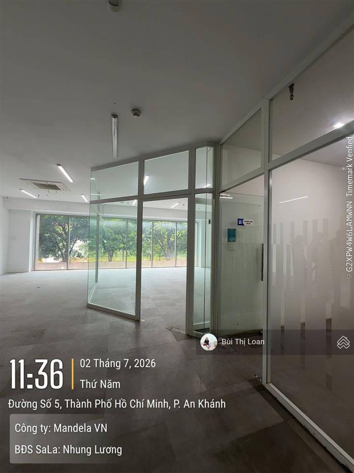 Cho thuê văn phòng 85m²  28 triệu  sala thủ thiêm (q2, an khánh)