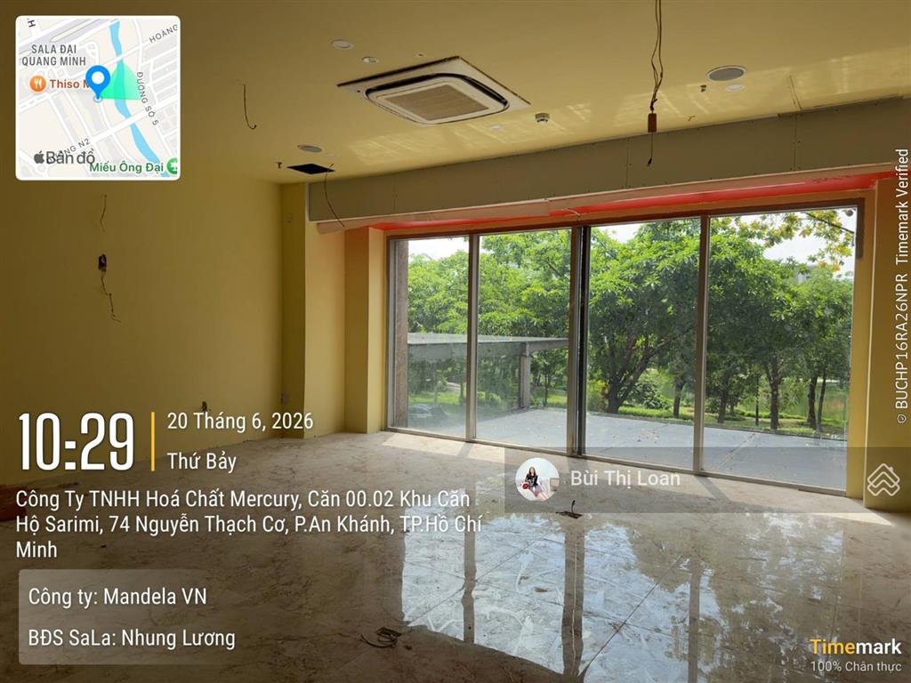 Cho thuê văn phòng 85m² giá cho thuê 30 triệu/tháng có thang máy, máy lạnh tại kdt sala thủ thiêm