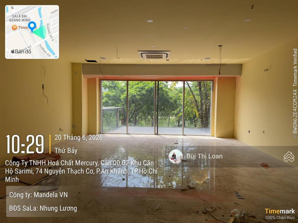 Cho thuê văn phòng 85m² giá cho thuê 30 triệu/tháng có thang máy, máy lạnh tại kdt sala thủ thiêm