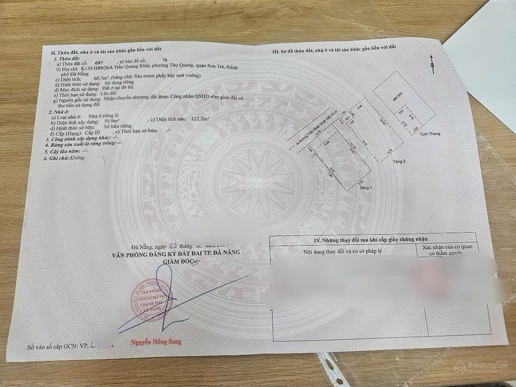 Chính chủ bán nhà kiệt otto nguyễn phan vinh gần năm đảnh