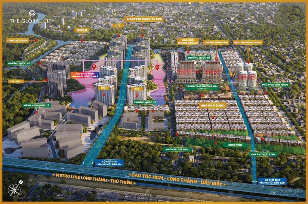 Biệt thự sola đảo ánh dương  the global city  giỏ hàng độc quyền cđt