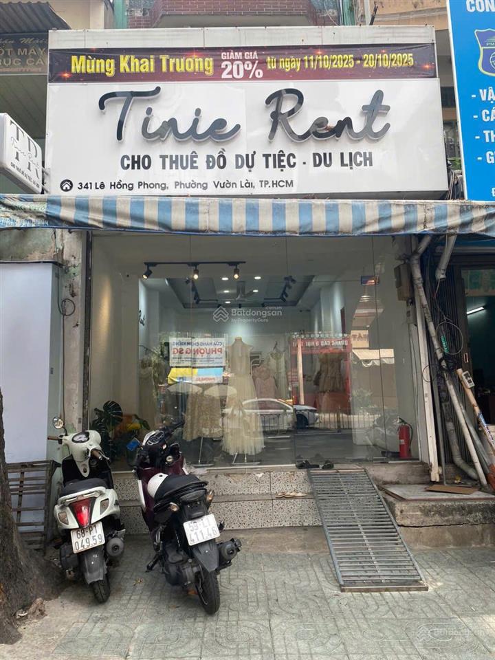 Cho thuê cửa hàng mặt tiền lê hông phong, phường vườn lài, tphcm
