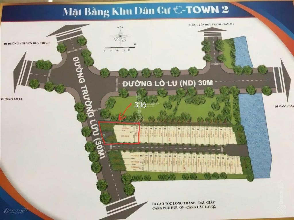 Xuất cảnh, chính chủ bán đất căn góc 2 mặt tiền đường trường lưu lộ giới 30m thủ đức (quận 9 cũ)