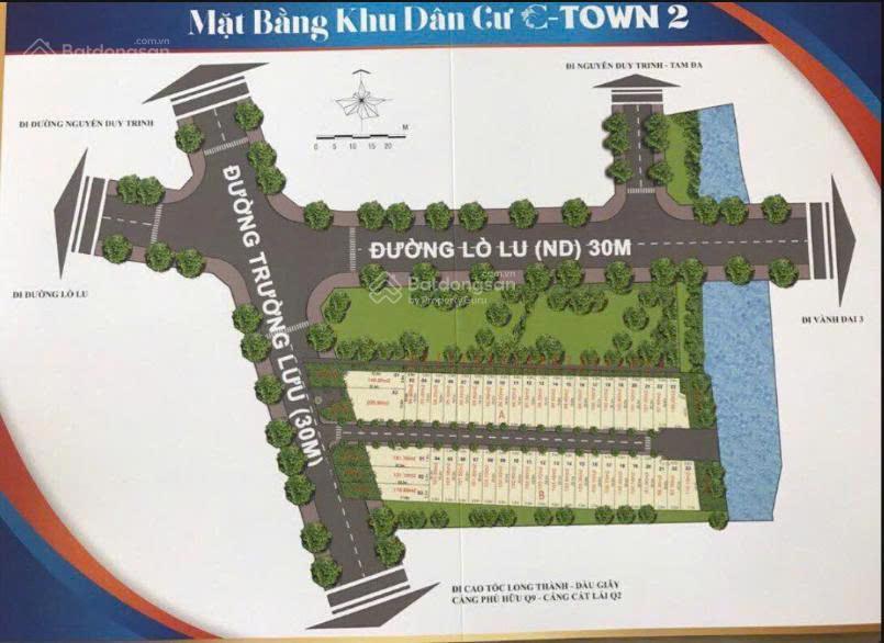 Xuất cảnh, chính chủ bán đất căn góc 2 mặt tiền đường trường lưu lộ giới 30m thủ đức (quận 9 cũ)