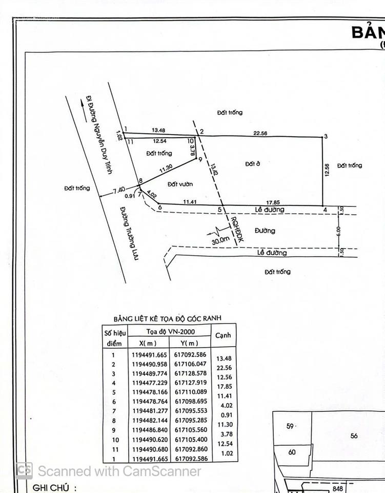 Xuất cảnh, chính chủ bán đất căn góc 2 mặt tiền đường trường lưu lộ giới 30m thủ đức (quận 9 cũ)