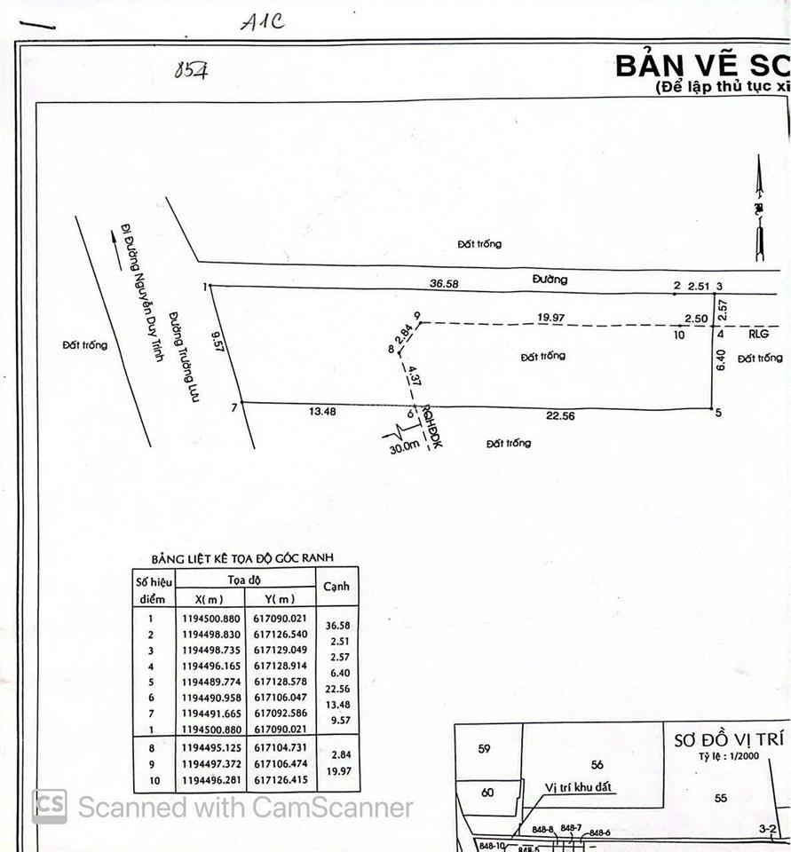 Xuất cảnh, chính chủ bán đất căn góc 2 mặt tiền đường trường lưu lộ giới 30m thủ đức (quận 9 cũ)