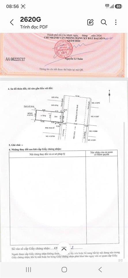 Bán nhà 413/74c lê văn quới, 13,2tỷ, 188m2, 2 mặt tiền trước sau hàng hiếm tại giá cực chất