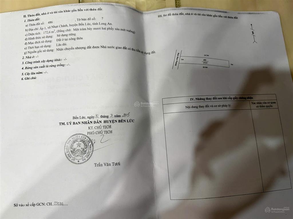 Bán đất bến lức long an, full thổ cư 100%, mặt tiền đường lớn, giá chỉ 2.7 tỷ