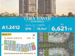 Cora tower hòa xuân căn hộ 3pn 89m2 "sống chất nghỉ dưỡng", giá 6,6 tỷ