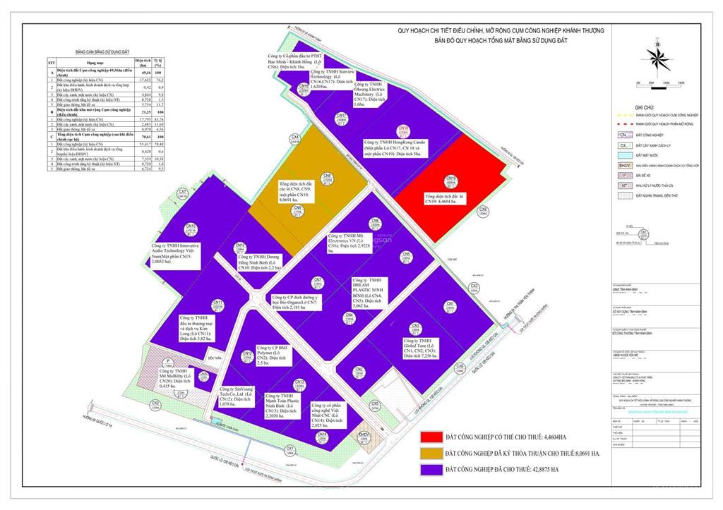 Cho thuê kho, nhà xưởng, đất nền tại kcn khánh thượng  tỉnh ninh bình, giá thỏa thuận  0981 698 ***