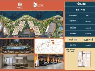 Tháp b2 tầng 17 view hồ bơi giá gốc 9,2tỷ chiết khấu còn 8,2tỷ | chỉ duy nhất 1 căn |  0949 397 ***