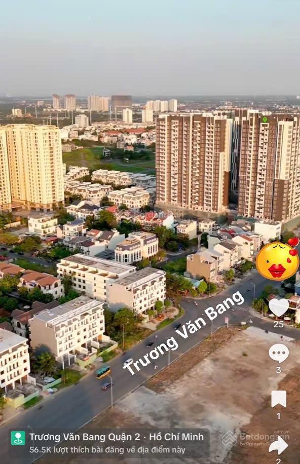 Giảm 5 tỷ! bán nhanh đất mặt tiền trương văn bang , thạnh mỹ lợi dt 149.1m2 giá 56 tỷ 658