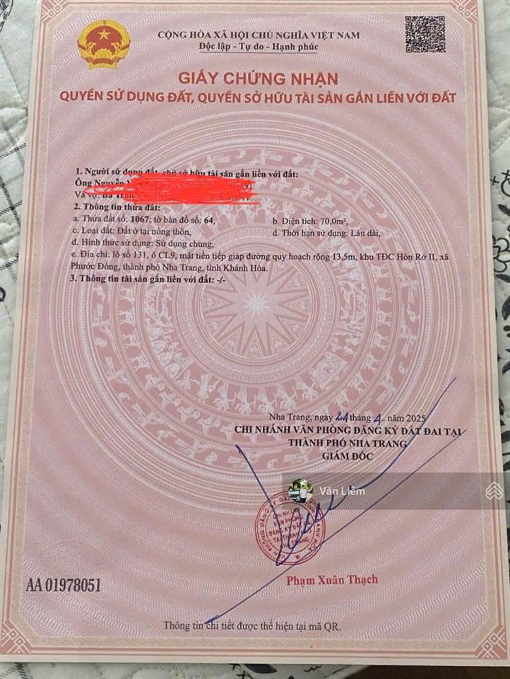 Chuyên bán đất khu tái định cư hòn rớ 2  gần sát dự án sun  nhánh sông  giá 4 tỷ 150tr