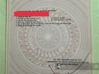 Cần bán lô đất hẻm bình hoà  phước đồng(cũ), nam nha trang. đường bê tông rộng 4  5m