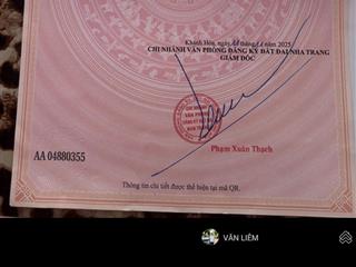 Bán lô đất mặt tiền đường lư giang phường nam nha trang, khu dân cư đông đúc gần trường chính trị