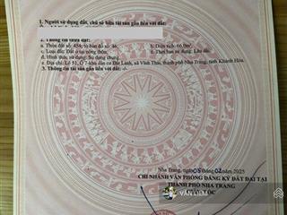 Bán đất ô7 tđc đất lành, phường nam nha trang diện tích 66m2(ngang 4m, vuông vức, đất sạch kh