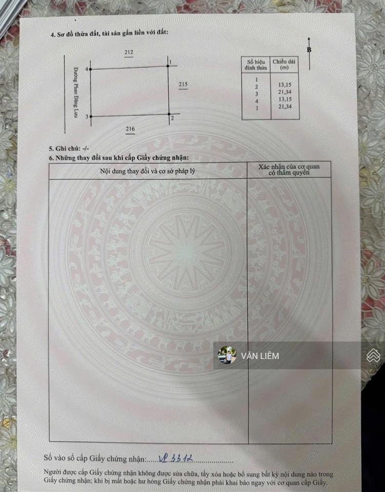 Bán lô biệt thự kđt nam sông cái diên khánh  diện tích 280,8m ngang 13m