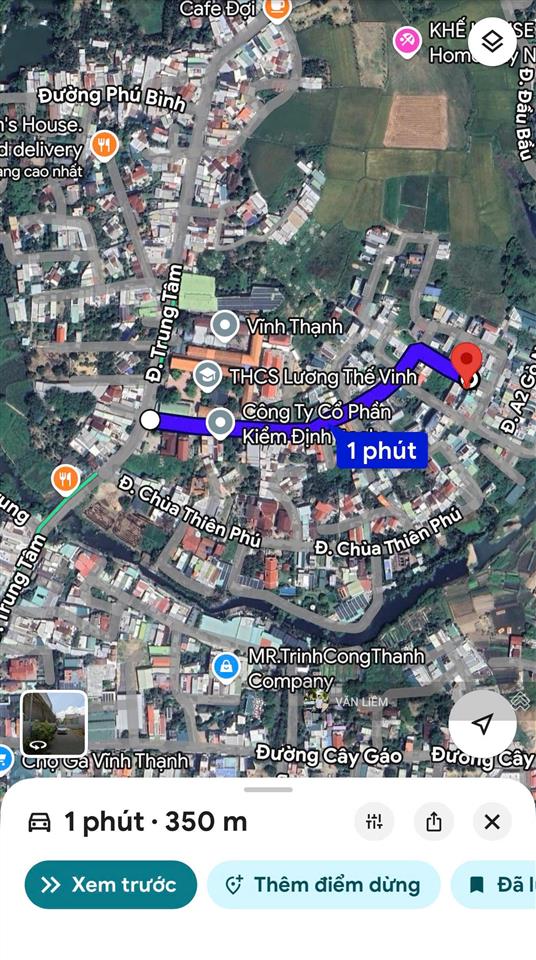 * bán lô đất đẹp vuông vắn ngang 7,2m đường gò ngựa  vĩnh thạnh (phường tây nha trang) 