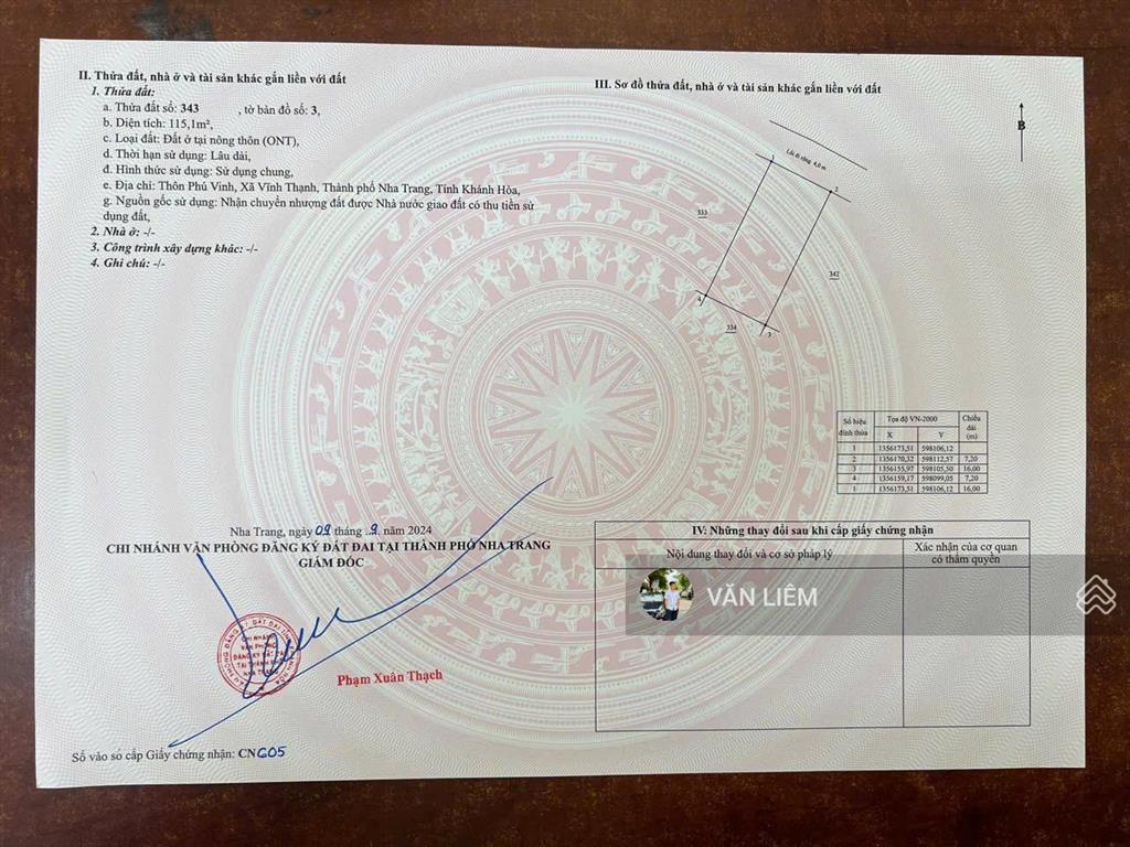 * bán lô đất đẹp vuông vắn ngang 7,2m đường gò ngựa  vĩnh thạnh (phường tây nha trang) 