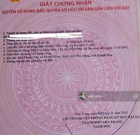 Chỉ 1 tỷ 400  sát kdl trăm trứng (phước đồng) cách khu du lịch trăm trứng và hồ kênh hạ chỉ 100m