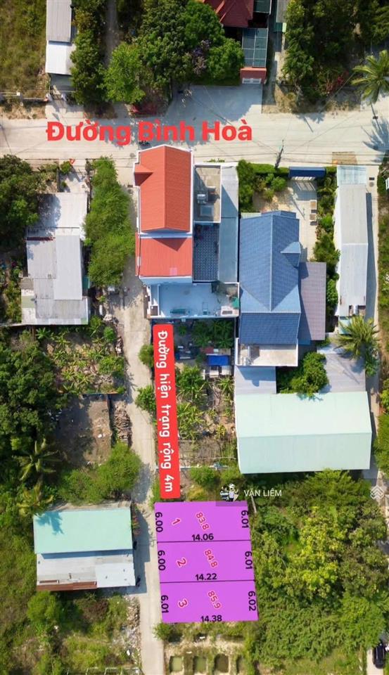 Bán lô full thổ đường t11, bình hoà phước hạ, nam nha trang cách đường bình hoà chỉ 30