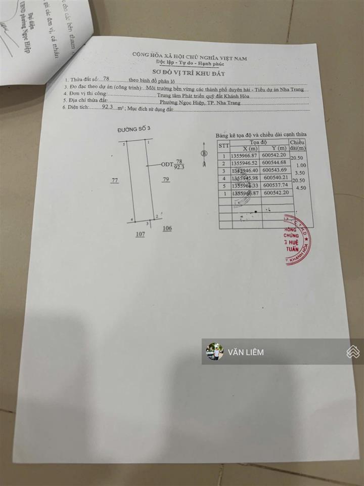 Lô đất tái định cư ngọc hiệp giá tốt để đầu tư đường nhựa rộng 10 m cho anh chị đây ạ