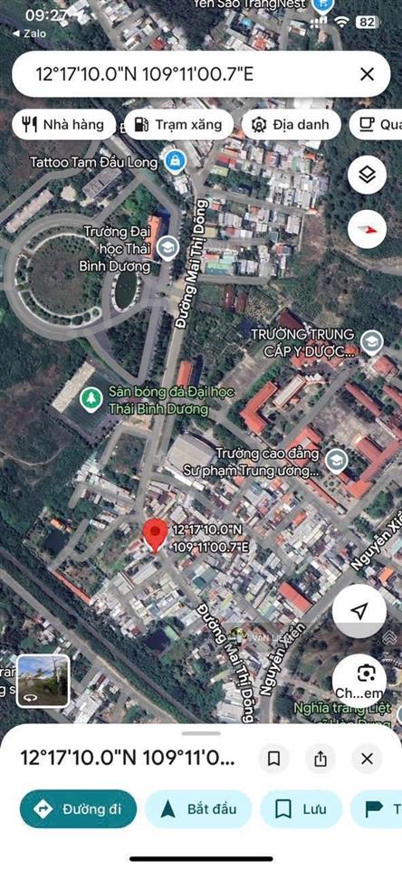Mặt tiền đường mai thị dõng  phường bắc nha trang.  diện tích 350,1m2 ( 331,6 m2 đất ont)
 đất