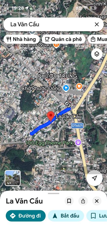 Đường la văn cầu phước đồng hơn 200m đã chuyển full thổ cư giá 4,8 tỷ đường ô tô