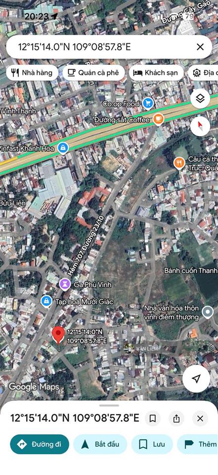 Cần bán đất thôn vĩnh điềm thượng, xã vĩnh hiệp (cũ). phường tây nha trang. cách đường 23/10