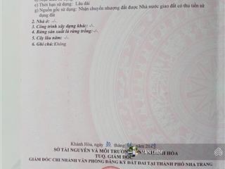 Cần bán đất thôn vĩnh điềm thượng, xã vĩnh hiệp (cũ). phường tây nha trang. cách đường 23/10