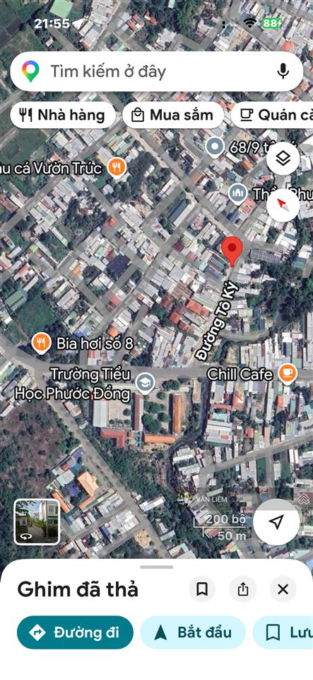 Mặt đường tô ký phước đồng 117,9m ngang 5m full thổ cư giá 3,5 tỷ mặt đường rộng10m