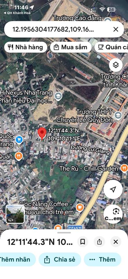 Mặt tiền đường lư giang  gần sun group  chỉ 3,5 tỷ sở hữu đất thổ cư trung tâm nam nha trang