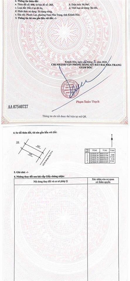 Bán đất hẻm thái khang cách đường chính chỉ 20m.
diện tích 86.9m2 ngang 5m nở hậu