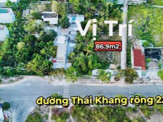 Bán đất hẻm thái khang cách đường chính chỉ 20m .
diện tích 86.9m2 ngang 5m nở hậu