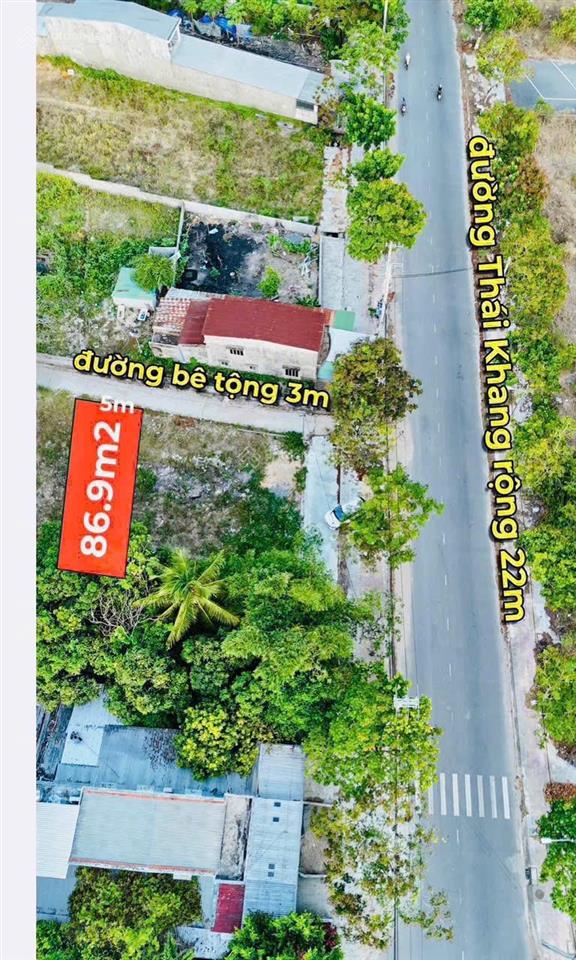 Bán đất hẻm thái khang cách đường chính chỉ 20m.
diện tích 86.9m2 ngang 5m nở hậu