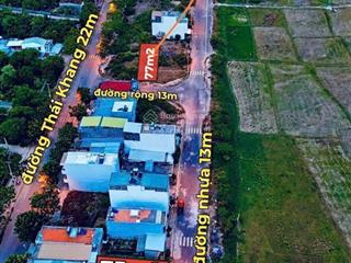 Cần bán lô đất tái định cư thái khang đường nhựa rộng 13m  diện tích 75m2 (5 x 15m)