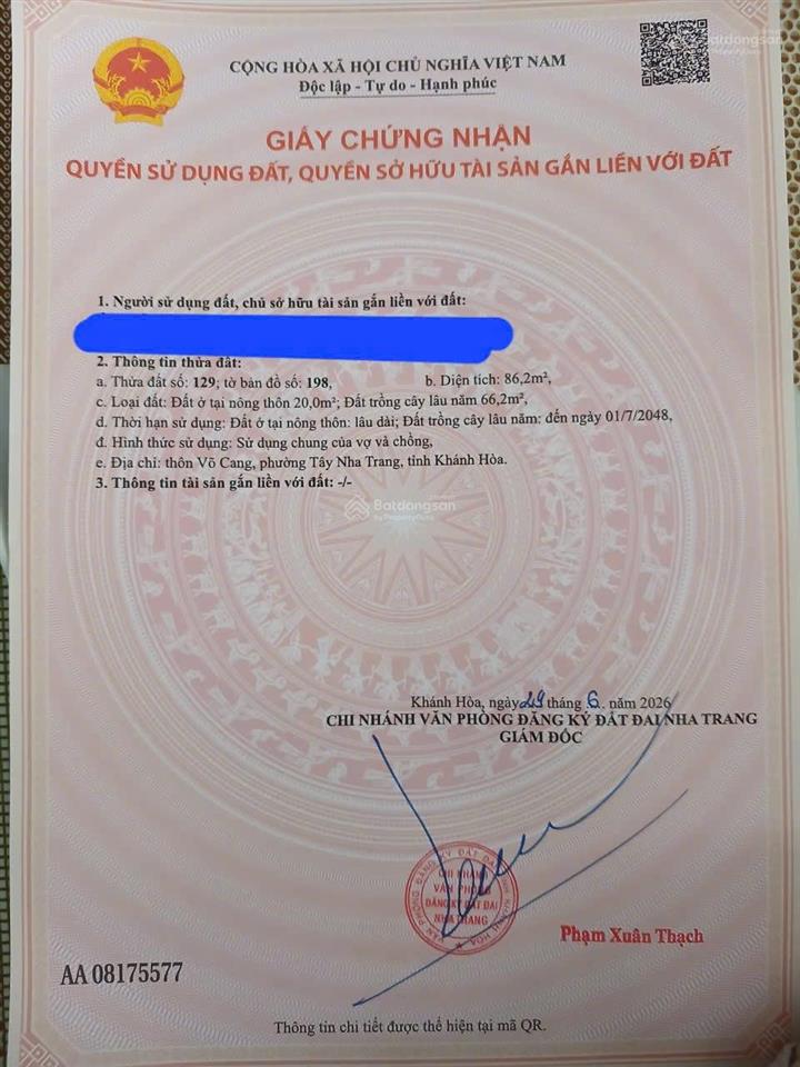 Mặt tiền đường 23/10  p. tây nha trang. gần siêu thị mega, ngã tư bình cang  vĩnh trung